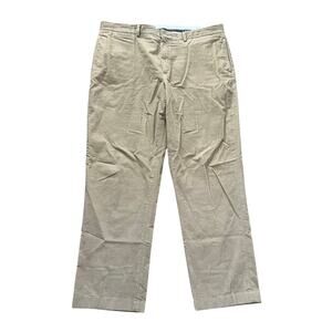 Men’s L.L. Bean Classic‎ Fit Corduroy Pants Size 42x34 Cream Tan Khaki